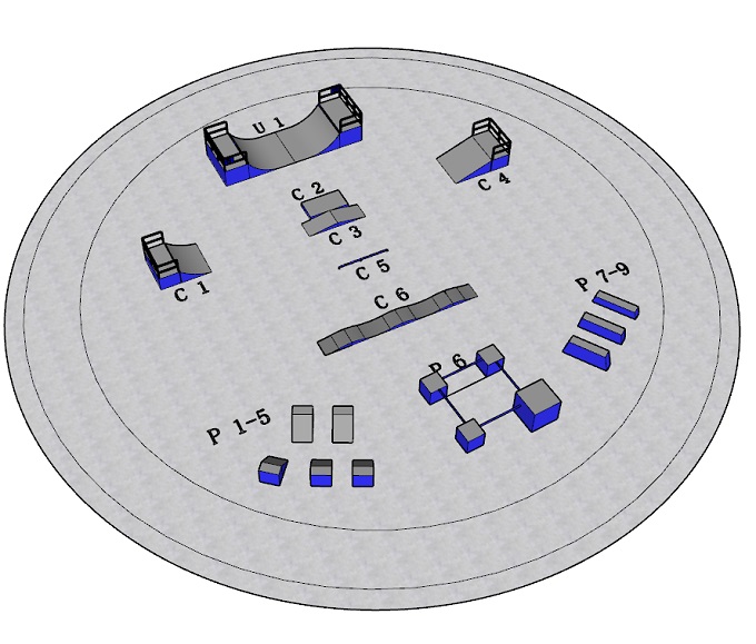 烏海市海南區(qū)體育公園滑板場，年輕人的運(yùn)動(dòng)樂園！